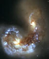 Two galaxies interacting